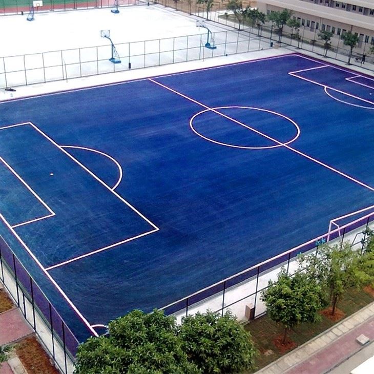 Colored Turf Football Field